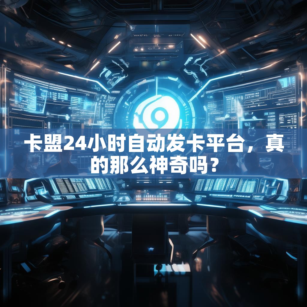 卡盟24小时自动发卡平台，真的那么神奇吗？