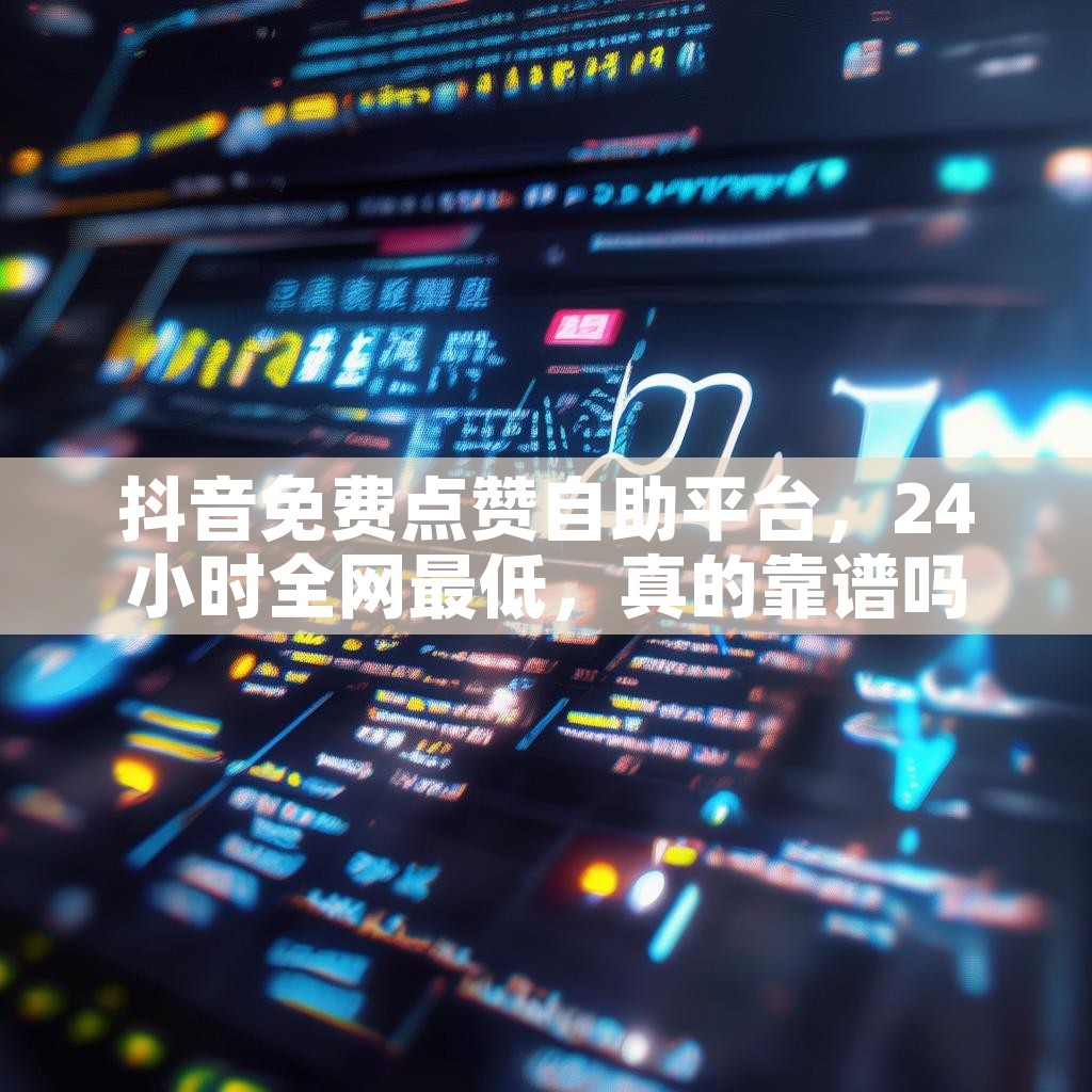 抖音免费点赞自助平台，24小时全网最低，真的靠谱吗？
