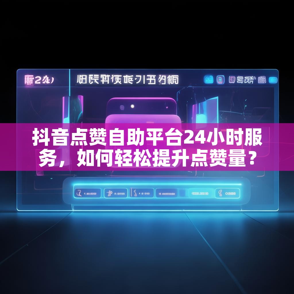 抖音点赞自助平台24小时服务，如何轻松提升点赞量？