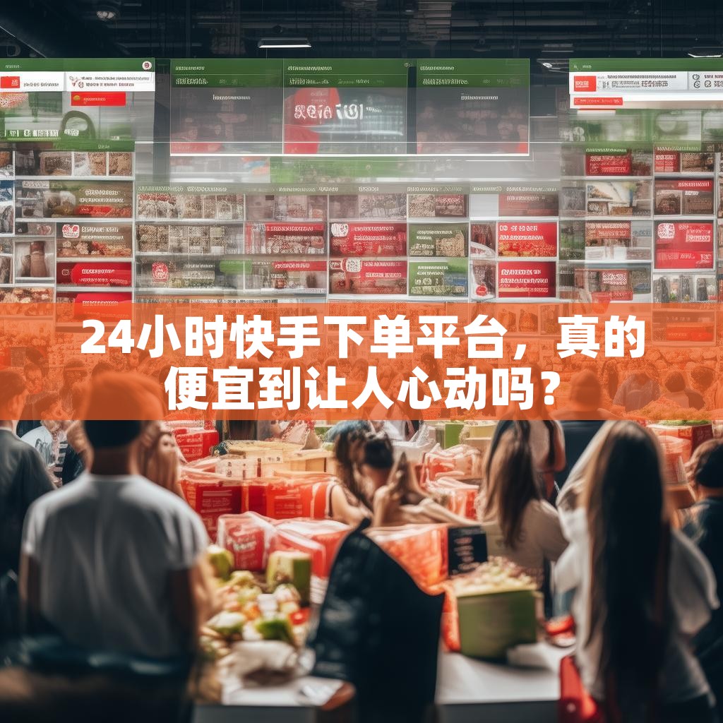 24小时快手下单平台，真的便宜到让人心动吗？