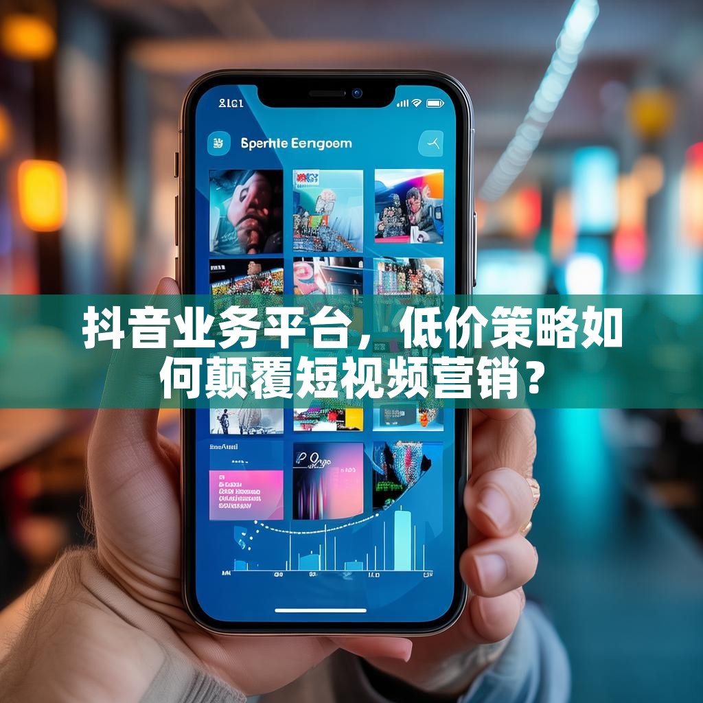 抖音业务平台，低价策略如何颠覆短视频营销？