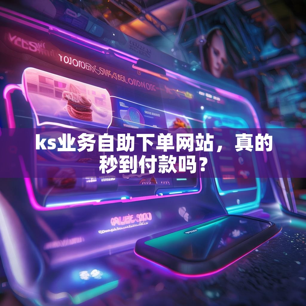 ks业务自助下单网站，真的秒到付款吗？