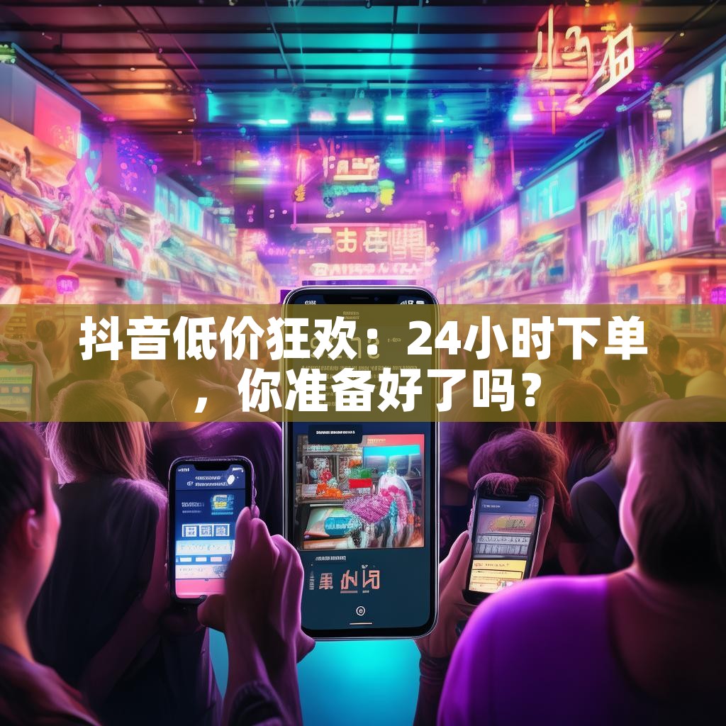 抖音低价狂欢：24小时下单，你准备好了吗？