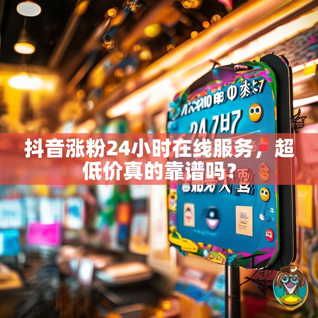 抖音涨粉24小时在线服务，超低价真的靠谱吗？