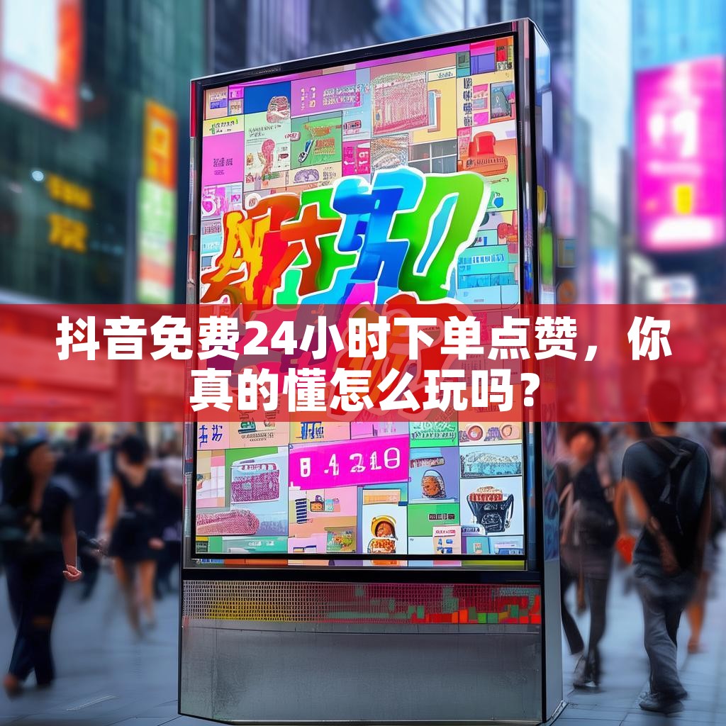 抖音免费24小时下单点赞，你真的懂怎么玩吗？