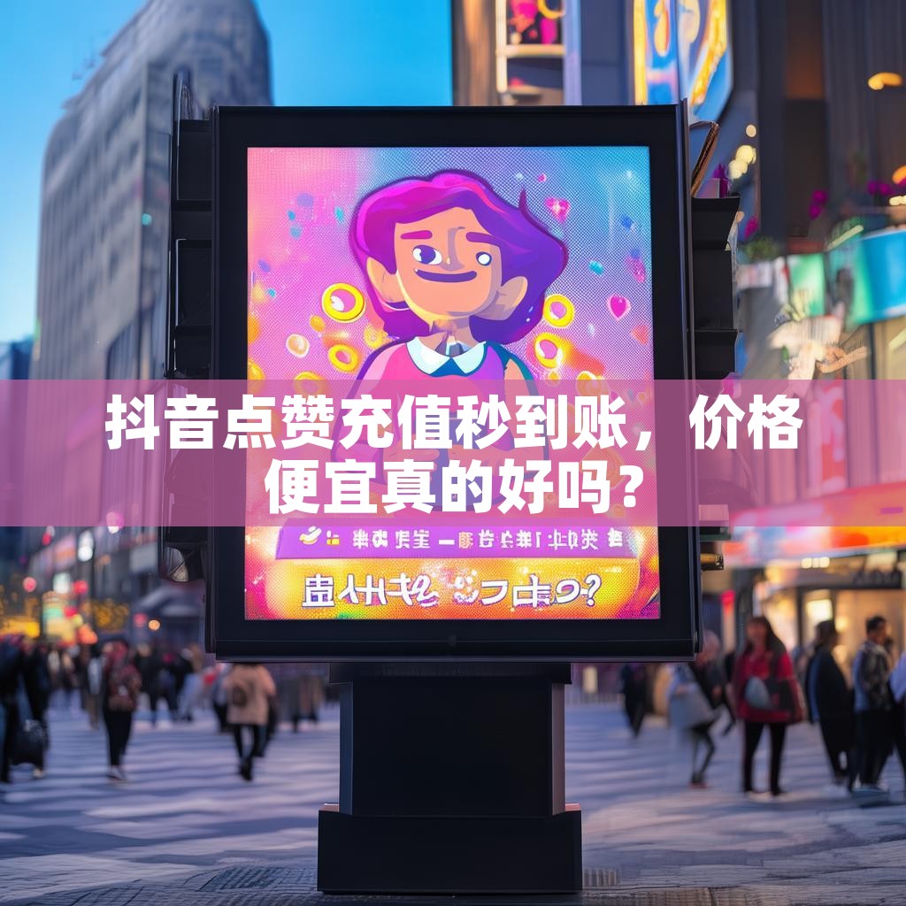 抖音点赞充值秒到账，价格便宜真的好吗？