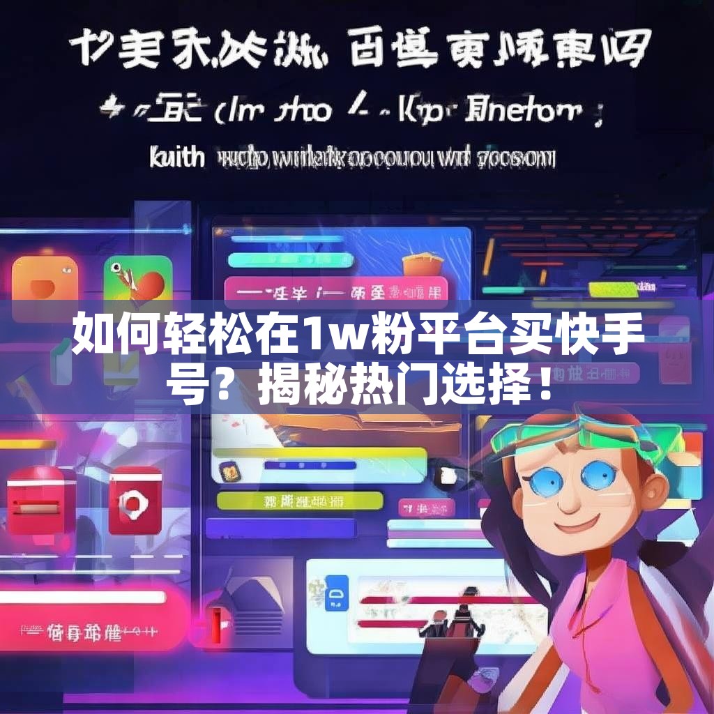 如何轻松在1w粉平台买快手号？揭秘热门选择！