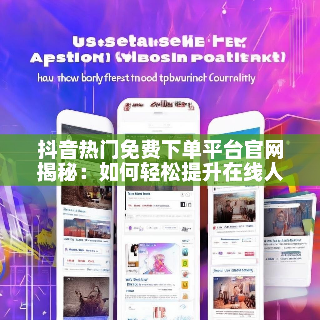 抖音热门免费下单平台官网揭秘：如何轻松提升在线人气？