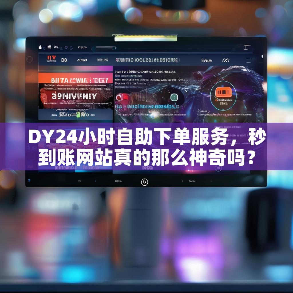 DY24小时自助下单服务，秒到账网站真的那么神奇吗？