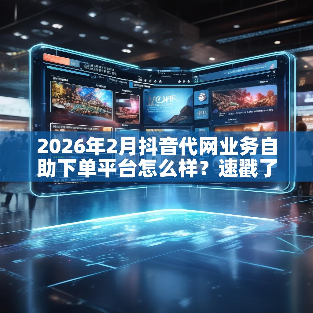 2026年2月抖音代网业务自助下单平台怎么样？速戳了解