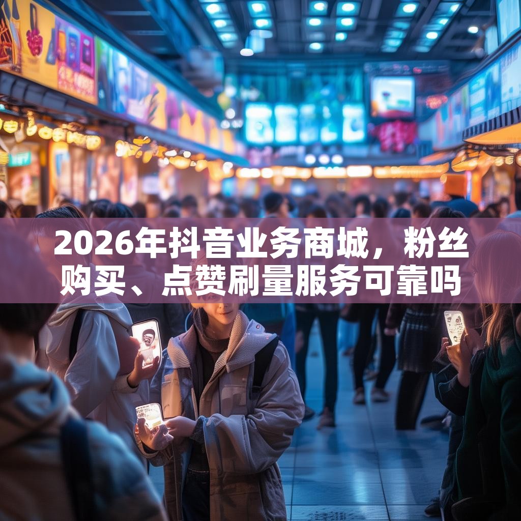 2026年抖音业务商城，粉丝购买、点赞刷量服务可靠吗？