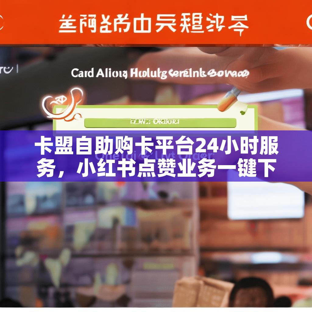 卡盟自助购卡平台24小时服务，小红书点赞业务一键下单，真的方便吗？