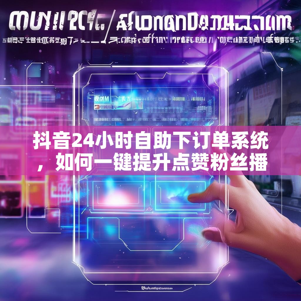 抖音24小时自助下订单系统，如何一键提升点赞粉丝播放量？