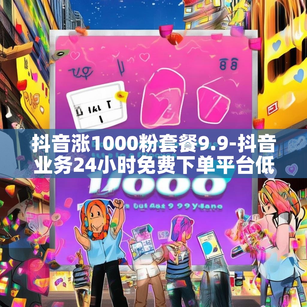 抖音涨1000粉套餐9.9-抖音业务24小时免费下单平台低价