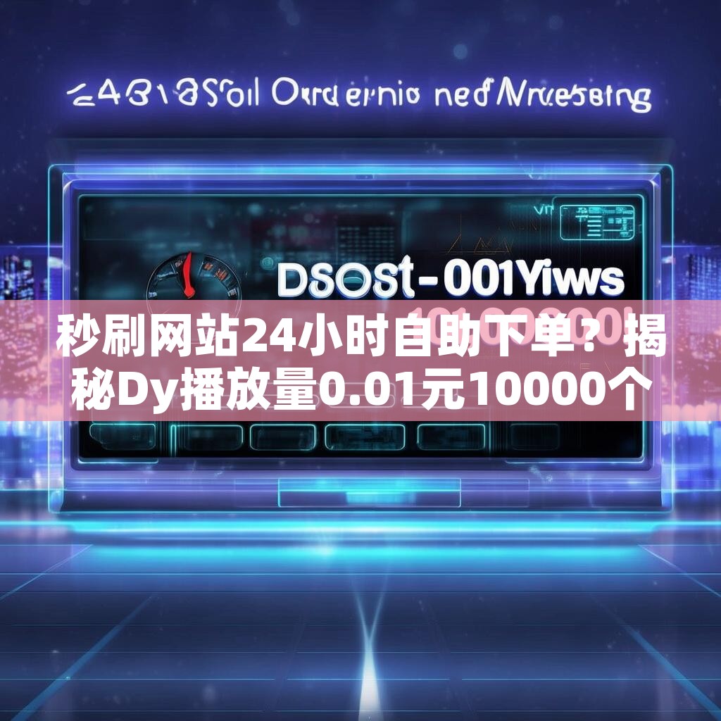 秒刷网站24小时自助下单？揭秘Dy播放量0.01元10000个播放量提升的秘密！