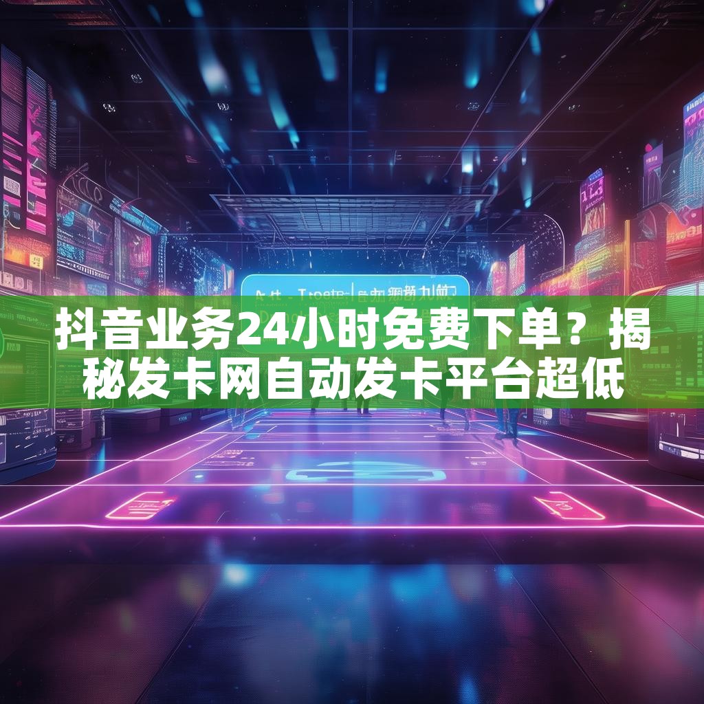 抖音业务24小时免费下单?揭秘发卡网自动发卡平台超低价秘诀! 抖音业务24小时免费下单?揭秘发卡网自动发卡平台超低价秘诀!