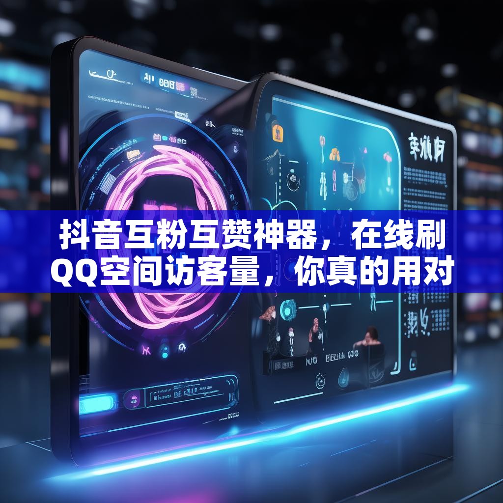 抖音互粉互赞神器，在线刷QQ空间访客量，你真的用对了吗？