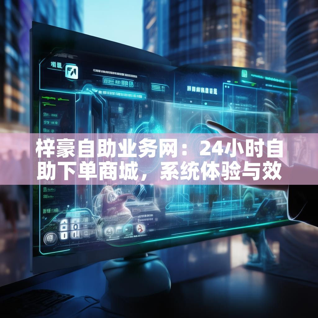 梓豪自助业务网：24小时自助下单商城，系统体验与效果揭秘？