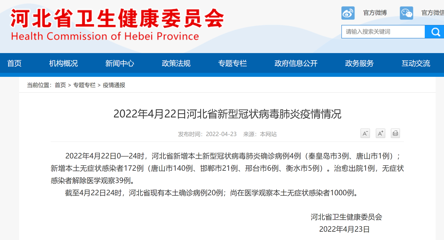 4月22日24时新型冠状病毒肺炎疫情最新情况汇总