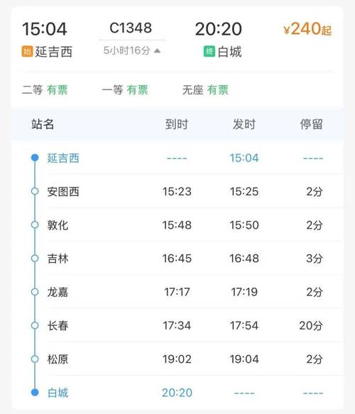 延吉到青岛火车票价格及车次详情，还有飞行时间介绍